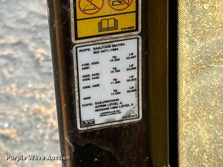 image for item FI0059 2011 Caterpillar 420E backhoe