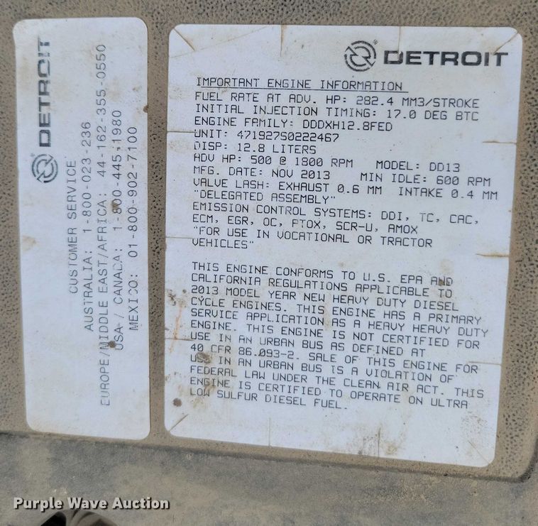 image for item NO9791 2014 Freightliner 114SD ready mix truck