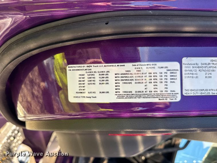 image for item YA1447 2026 Western Star 49X dump truck