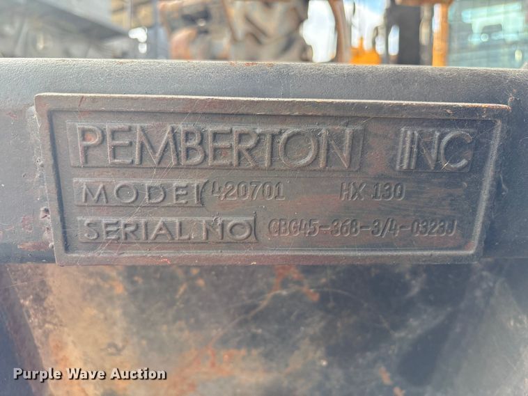 image for item YA1486 Pemberton 420701 HX130 scrap grapple
