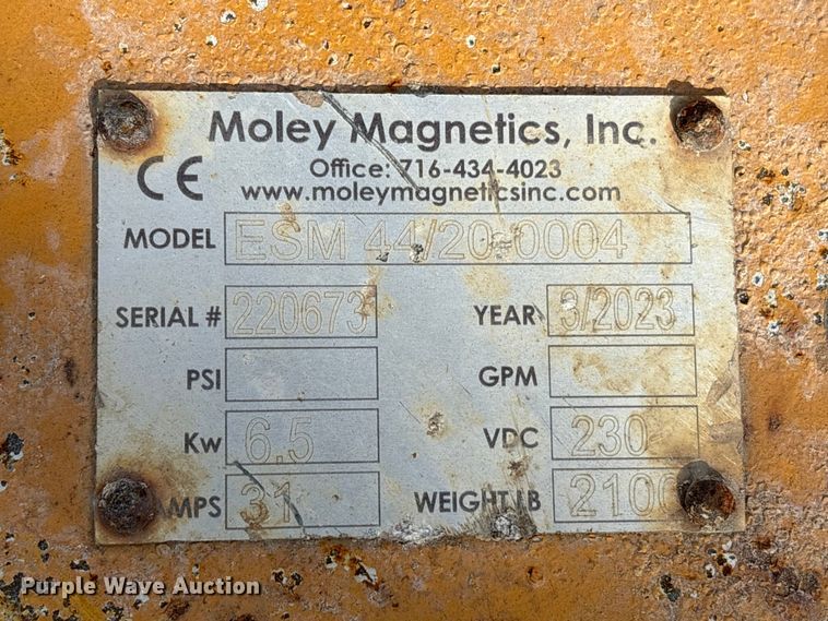 image for item YA1487 2023 Moley Magnetics ESM44/20-0004 magnet
