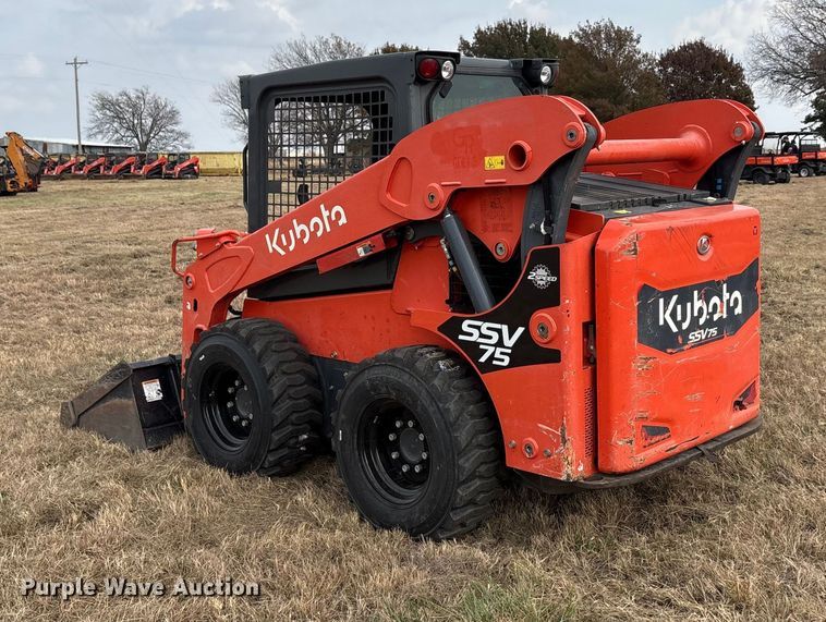 image for item DU6500 2021 Kubota SSV75 skid steer loader