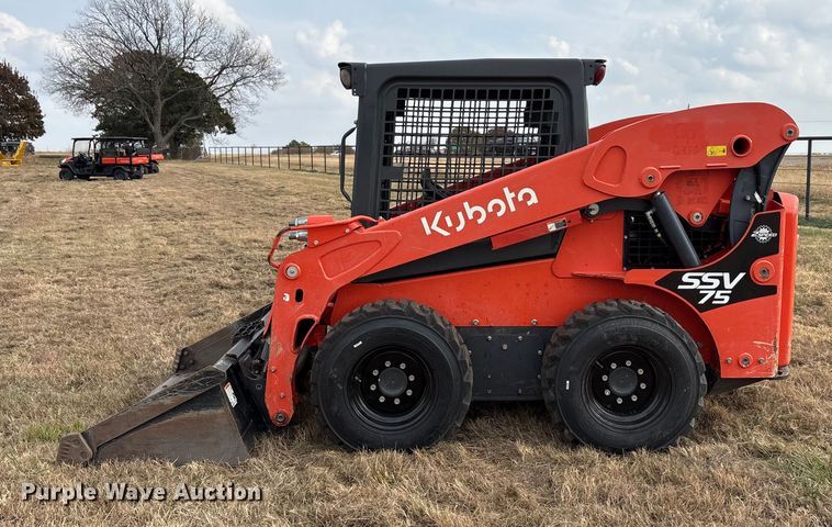 image for item DU6500 2021 Kubota SSV75 skid steer loader