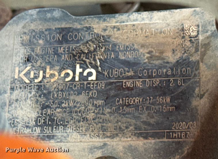 image for item DU6503 2020 Kubota SVL65-2 tracked skid steer loader