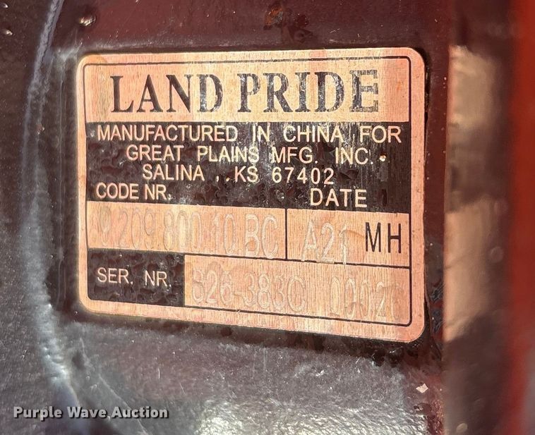 image for item DU6510 2021 Land Pride rotary mower