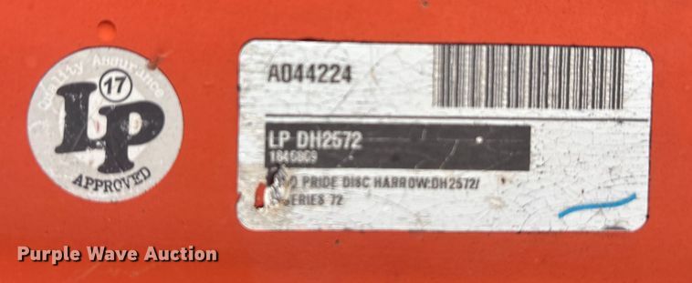 image for item DU6511 2023 Land Pride LPDH2572 off-set disk