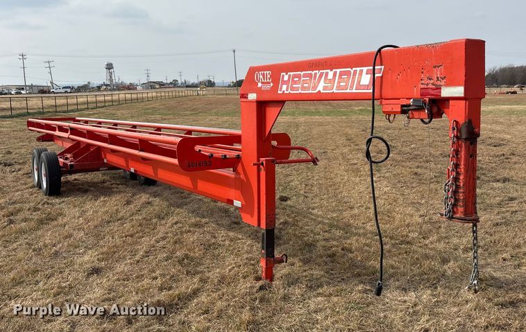 image for item DU6513 2018 Heavybilt hay bale trailer