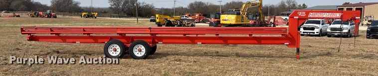 image for item DU6513 2018 Heavybilt hay bale trailer