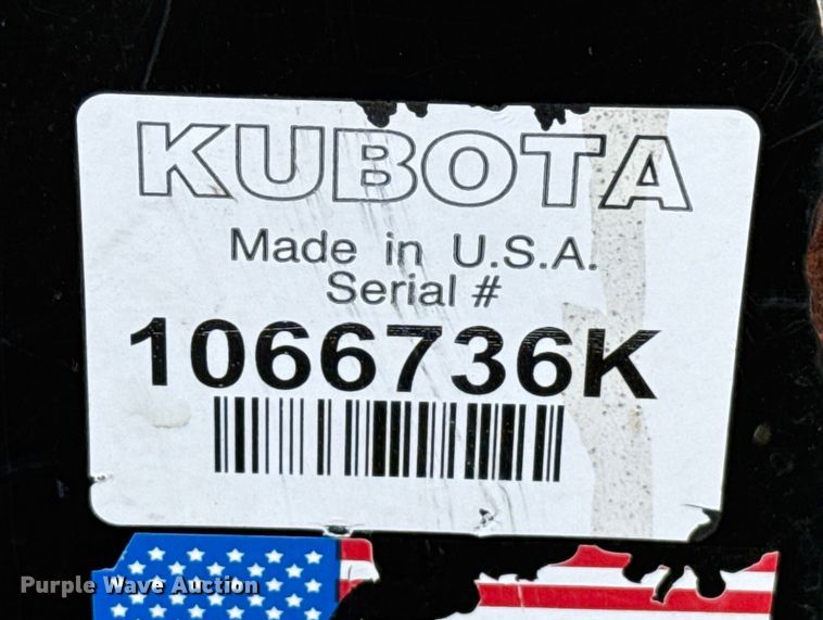 image for item DU6515 2020 Kubota DZ3084 skid steer dozer blade