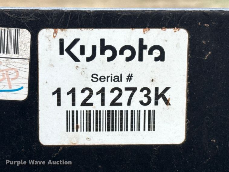 image for item DU6519 2022 Kubota SRT76 skid steer tiller