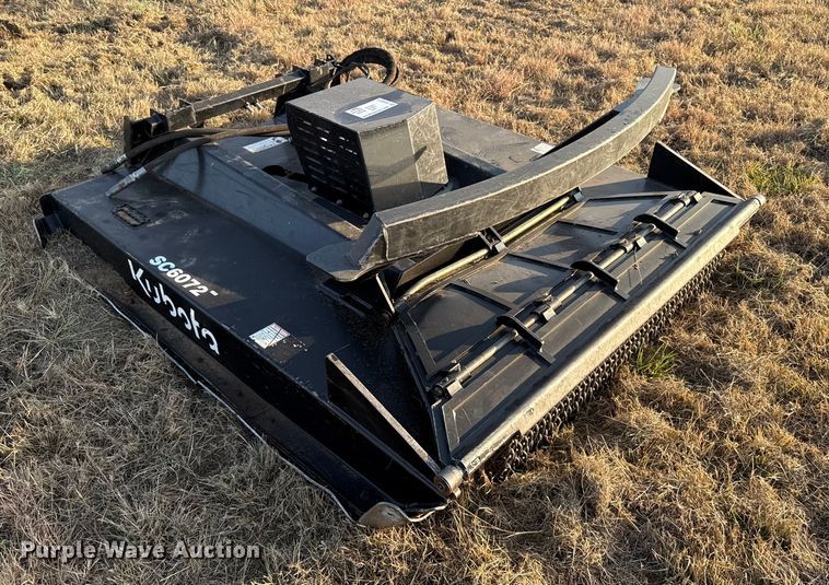 image for item DU6523 2023 Kubota SC6072 skid steer rotary mower