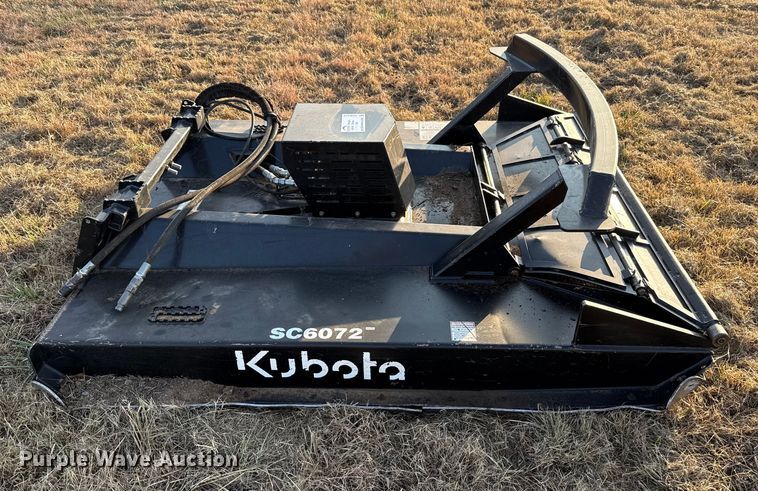 image for item DU6523 2023 Kubota SC6072 skid steer rotary mower