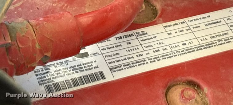 image for item DU6538 2015 Ford F750 water truck