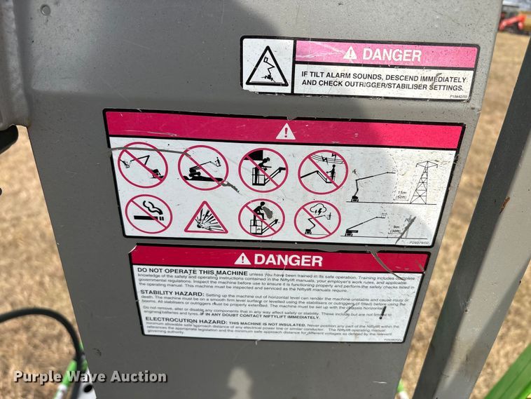 image for item DU6540 2021 Nifty TM50TGE MK1B boom lift