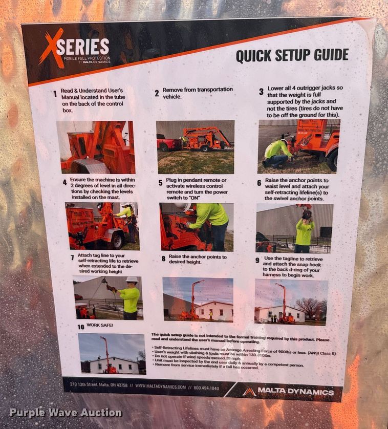 image for item DU6543 2023 Malta Dynamics x1250 mobile overhead anchor point