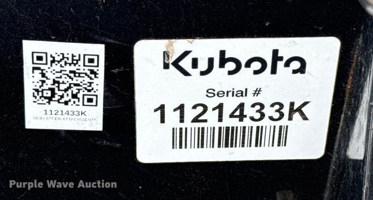 image for item DU6544 2022 Kubota SRT76 skid steer tiller