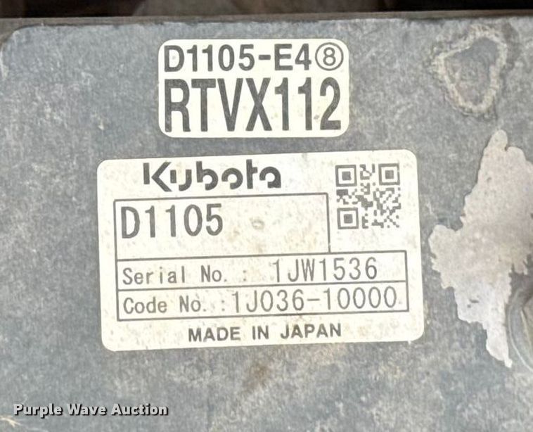 image for item DU6546 2018 Kubota RTV X1140 utility vehicle
