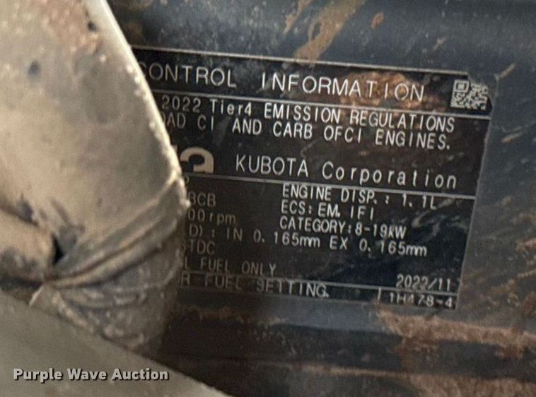 image for item DU6547 2023 Kubota RTV X1140 utility vehicle