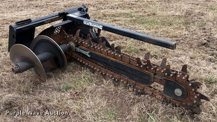 image for item DU6553 Blue Diamond 131265 skid steer trencher