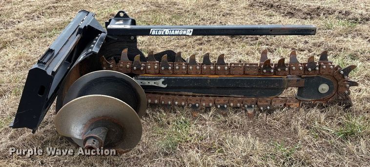 image for item DU6553 Blue Diamond 131265 skid steer trencher