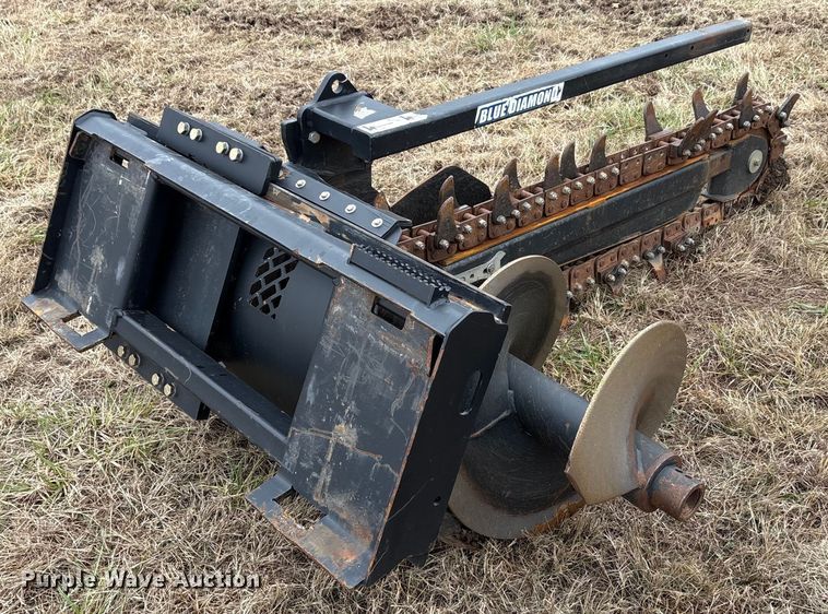 image for item DU6553 Blue Diamond 131265 skid steer trencher