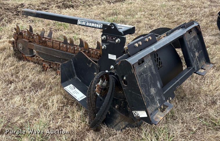 image for item DU6553 Blue Diamond 131265 skid steer trencher
