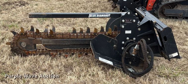image for item DU6553 Blue Diamond 131265 skid steer trencher