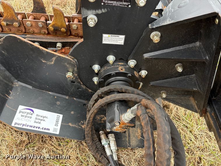 image for item DU6553 Blue Diamond 131265 skid steer trencher