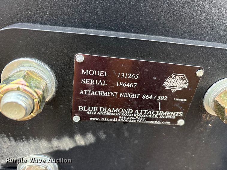 image for item DU6553 Blue Diamond 131265 skid steer trencher