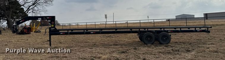 image for item DU6559 2023 Burks Best Mfg GS40 hay bale trailer