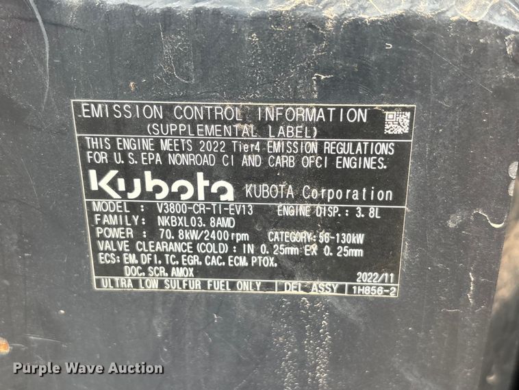 image for item DU6561 2023 Kubota SVL97-2 tracked skid steer loader