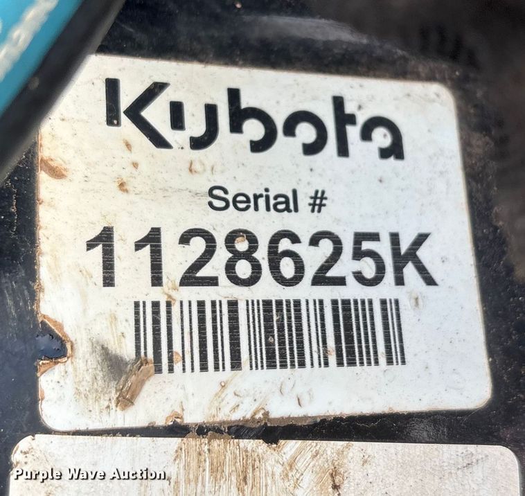 image for item EA7793 2022 Kubota Sc6072 skid steer rotary mower