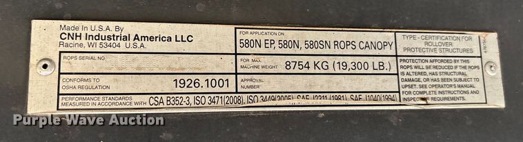 image for item EA7799 2022 Case 580N EP backhoe