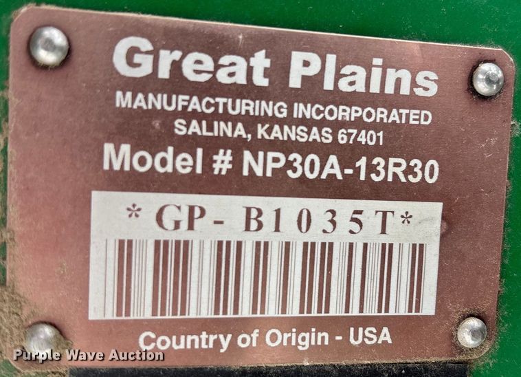 image for item DK0203 2012 Great Plains NP30 NH3 applicator