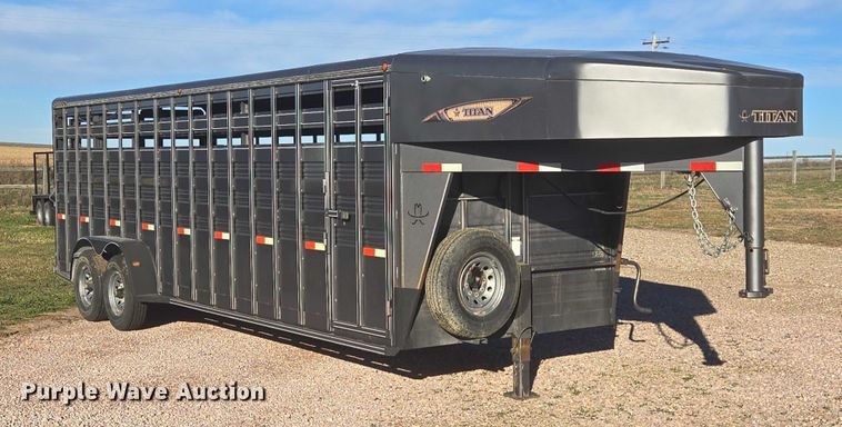 image for item DT4542 2016 Titan Trailer Mfg livestock trailer