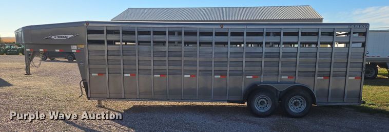 image for item DT4542 2016 Titan Trailer Mfg livestock trailer