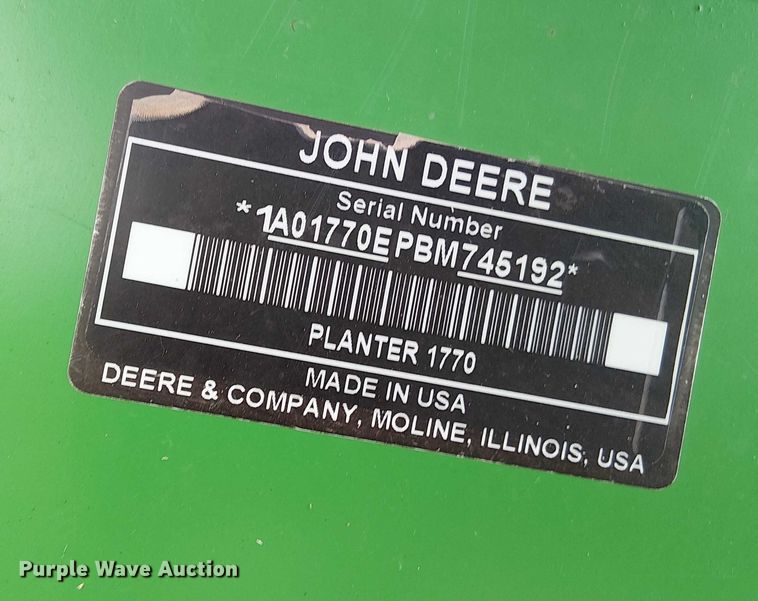 image for item DT4548 2011 John Deere 1770NT no-till planter