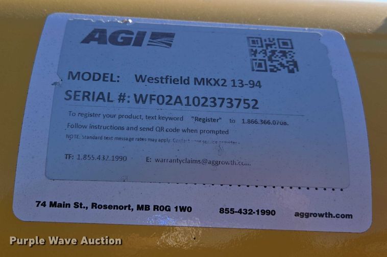 image for item DT4554 AGI Westfield MKX2 13-94 auger
