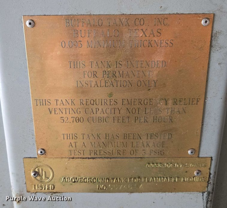 image for item DT4559 (2) Buffalo Tank Co oil tanks