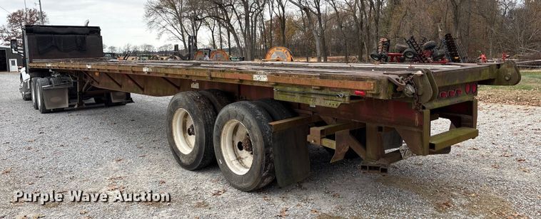 image for item DT4584 1990 Fruehauf PBA-F2S-45N flatbed trailer