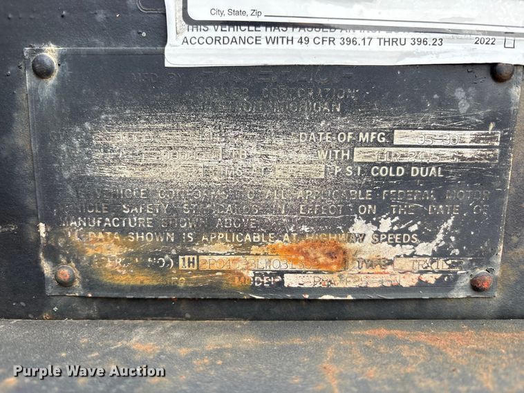 image for item DT4584 1990 Fruehauf PBA-F2S-45N flatbed trailer