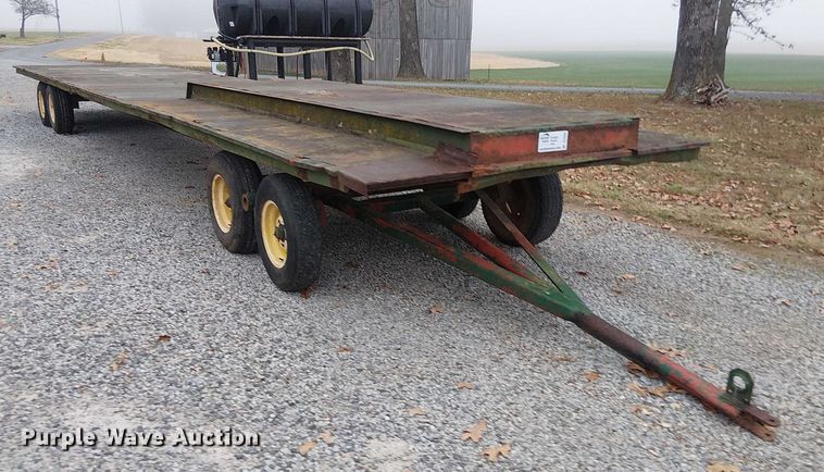 image for item DT4585 Shop Built flatbed trailer