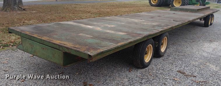 image for item DT4585 Shop Built flatbed trailer