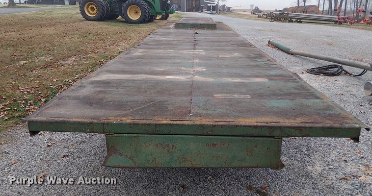 image for item DT4585 Shop Built flatbed trailer