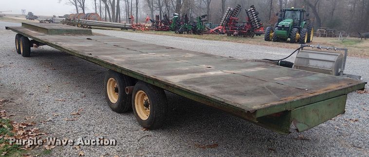 image for item DT4585 Shop Built flatbed trailer