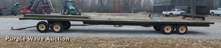 image for item DT4585 Shop Built flatbed trailer