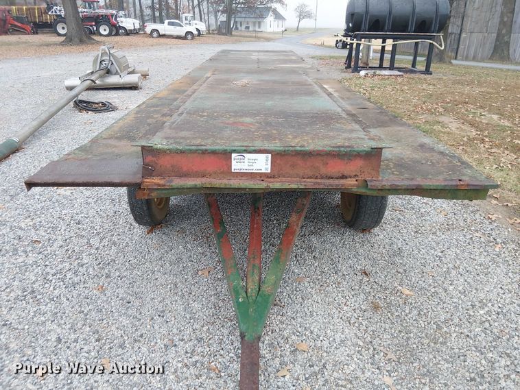 image for item DT4585 Shop Built flatbed trailer