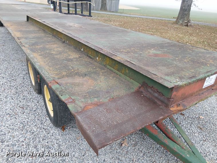 image for item DT4585 Shop Built flatbed trailer