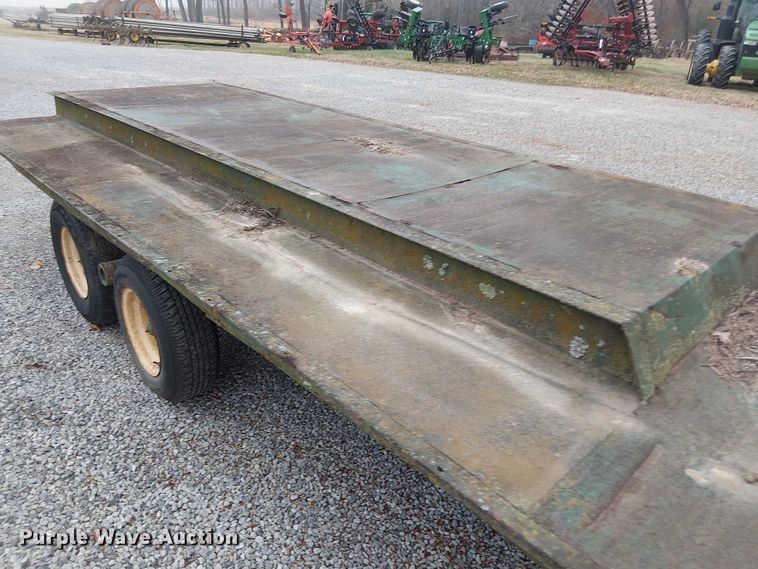 image for item DT4585 Shop Built flatbed trailer