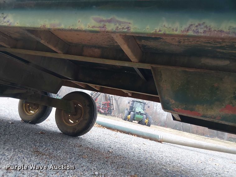 image for item DT4585 Shop Built flatbed trailer